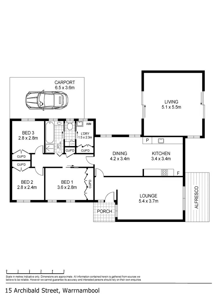 Floorplan of Homely house listing, 15 Archibald Street, Warrnambool VIC 3280