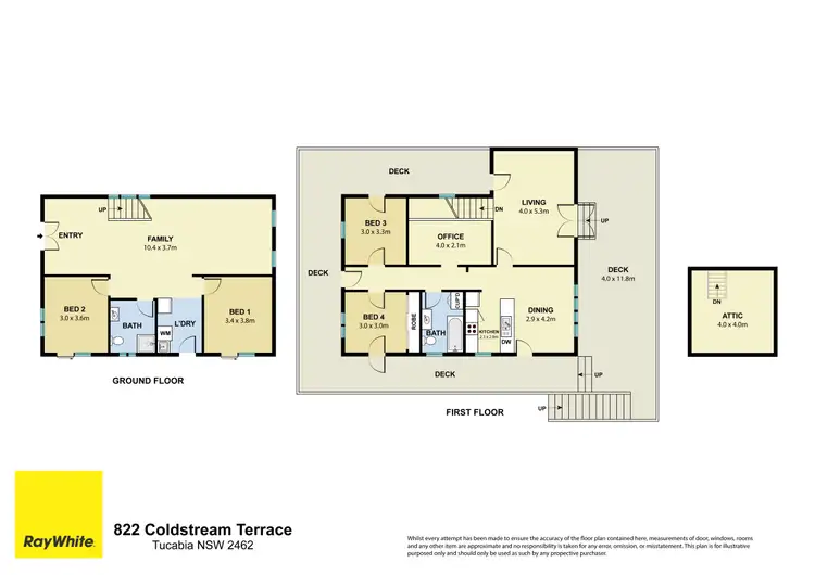Floorplan of Homely rural property listing, 822 Coldstream Terrace, Tucabia NSW 2462
