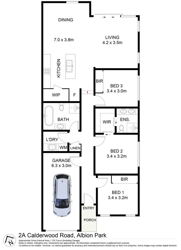 Floorplan of Homely villa listing, 2A Calderwood Road, Albion Park NSW 2527