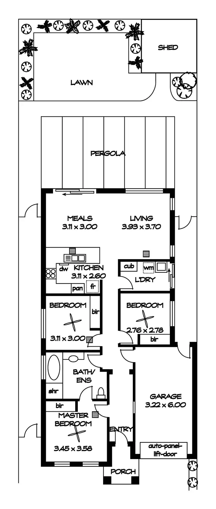 Floorplan of Homely house listing, 6 Semillon Crescent, Andrews Farm SA 5114