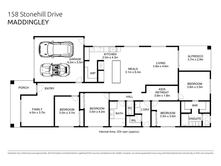 Floorplan of Homely house listing, 158 Stonehill Drive, Maddingley VIC 3340