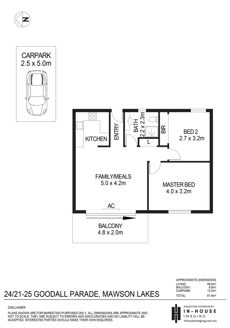 Floorplan of Homely apartment listing, 24/21-25 Goodall Parade, Mawson Lakes SA 5095