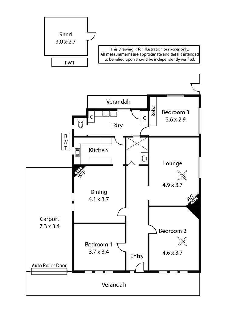 Floorplan of Homely house listing, 107 Main Street, Beverley SA 5009