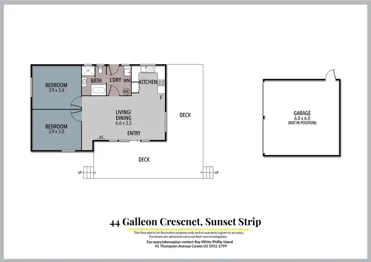 Floorplan of Homely house listing, 44 Galleon Crescent, Sunset Strip VIC 3922