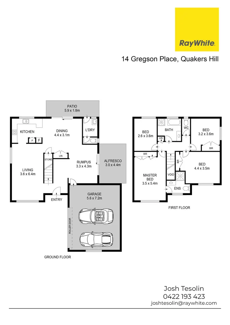 Floorplan of Homely house listing, 14 Gregson Place, Quakers Hill NSW 2763