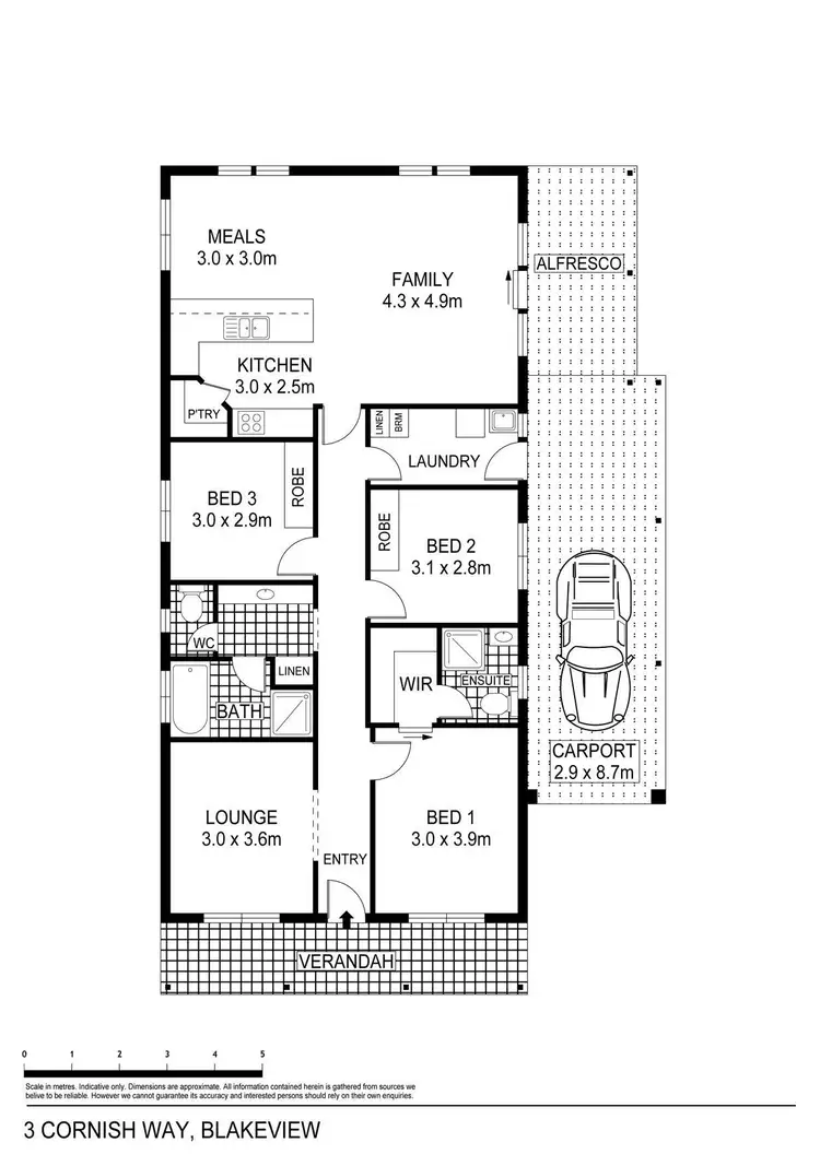Floorplan of Homely house listing, 3 Cornish Way, Blakeview SA 5114