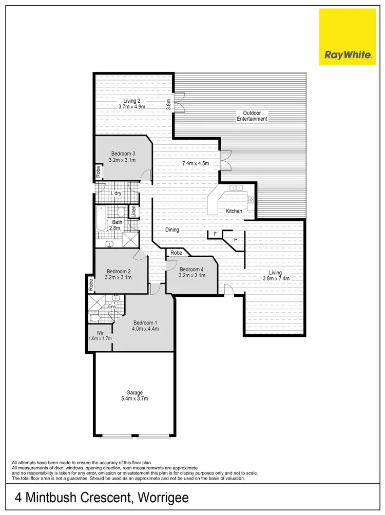 Floorplan of Homely house listing, 4 Mintbush Crescent, Worrigee NSW 2540