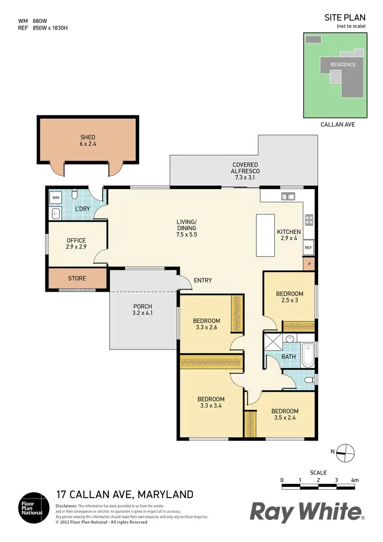 Floorplan of Homely house listing, 17 Callan Avenue, Maryland NSW 2287