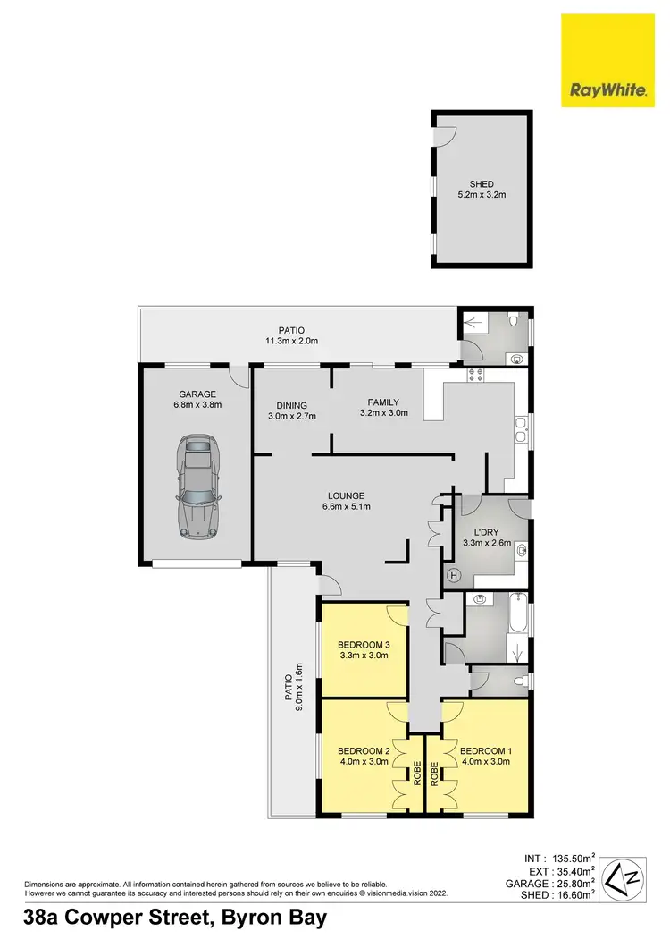 Floorplan of Homely house listing, 38A Cowper Street, Byron Bay NSW 2481