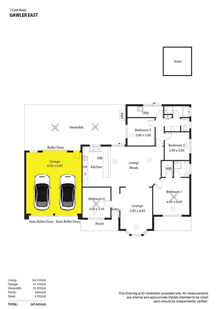 Floorplan of Homely house listing, 7 Cork Road, Gawler East SA 5118