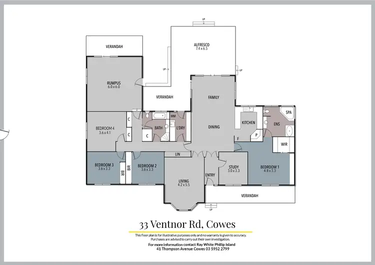 Floorplan of Homely house listing, 33 Ventnor Road, Cowes VIC 3922