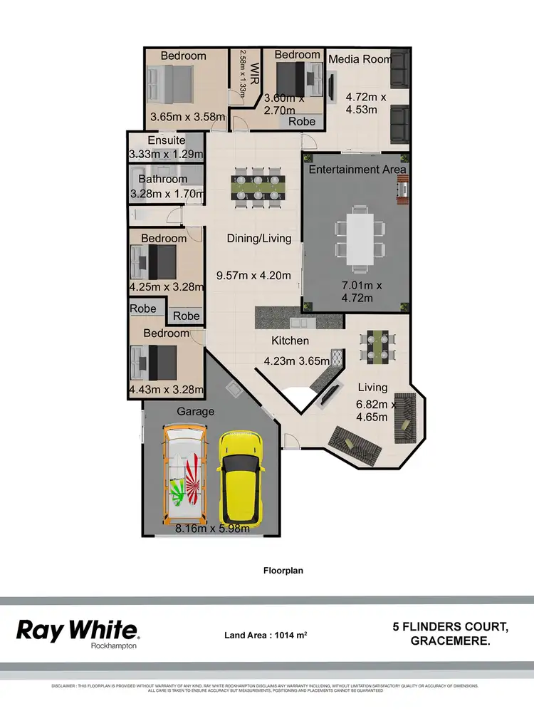 Floorplan of Homely house listing, 5 Flinders Court, Gracemere QLD 4702