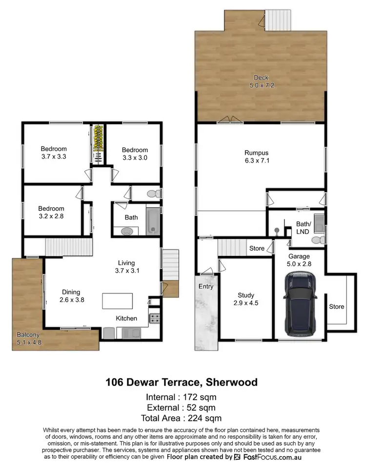 Floorplan of Homely house listing, 106 Dewar Terrace, Sherwood QLD 4075