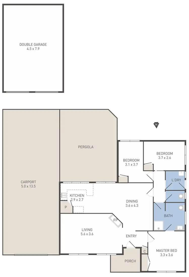 Floorplan of Homely house listing, 5 Penole Way, Wyndham Vale VIC 3024