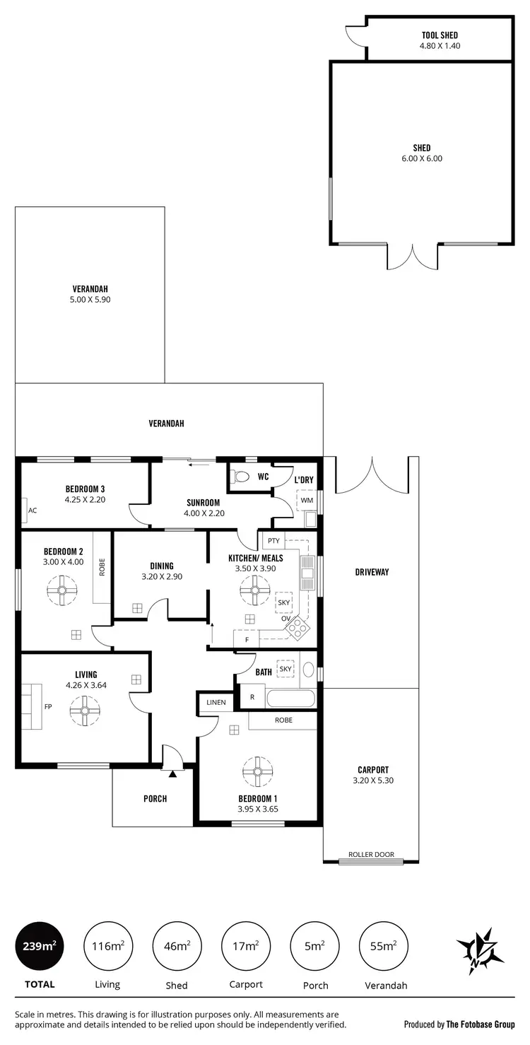 Floorplan of Homely house listing, 13 Brougham Place, Alberton SA 5014