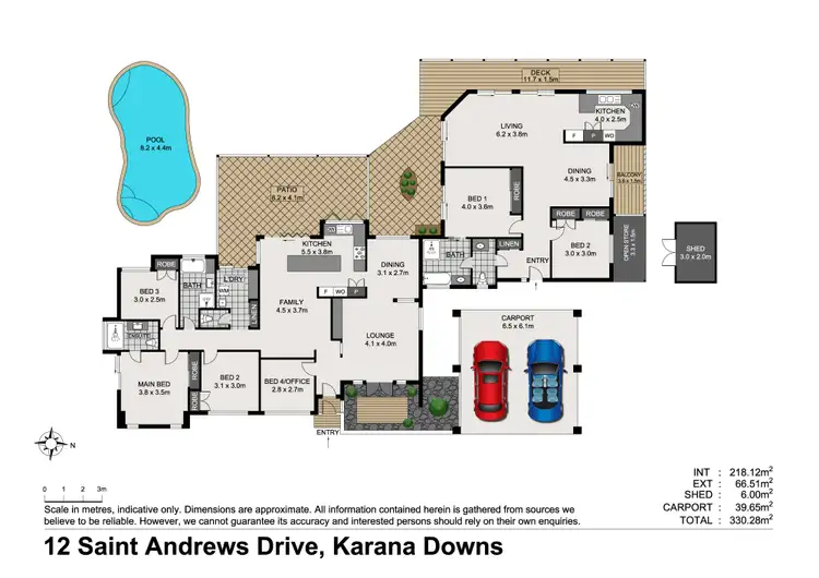 Floorplan of Homely house listing, 12 St Andrews Drive, Karana Downs QLD 4306