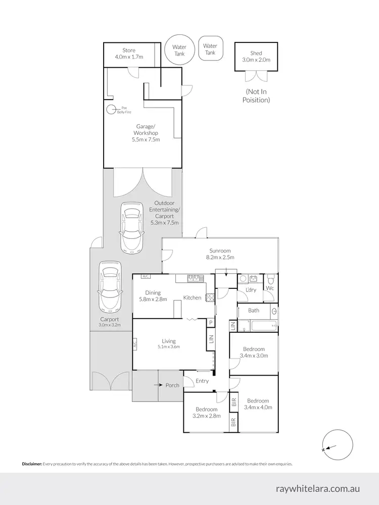 Floorplan of Homely house listing, 22 Talpa Crescent, Corio VIC 3214