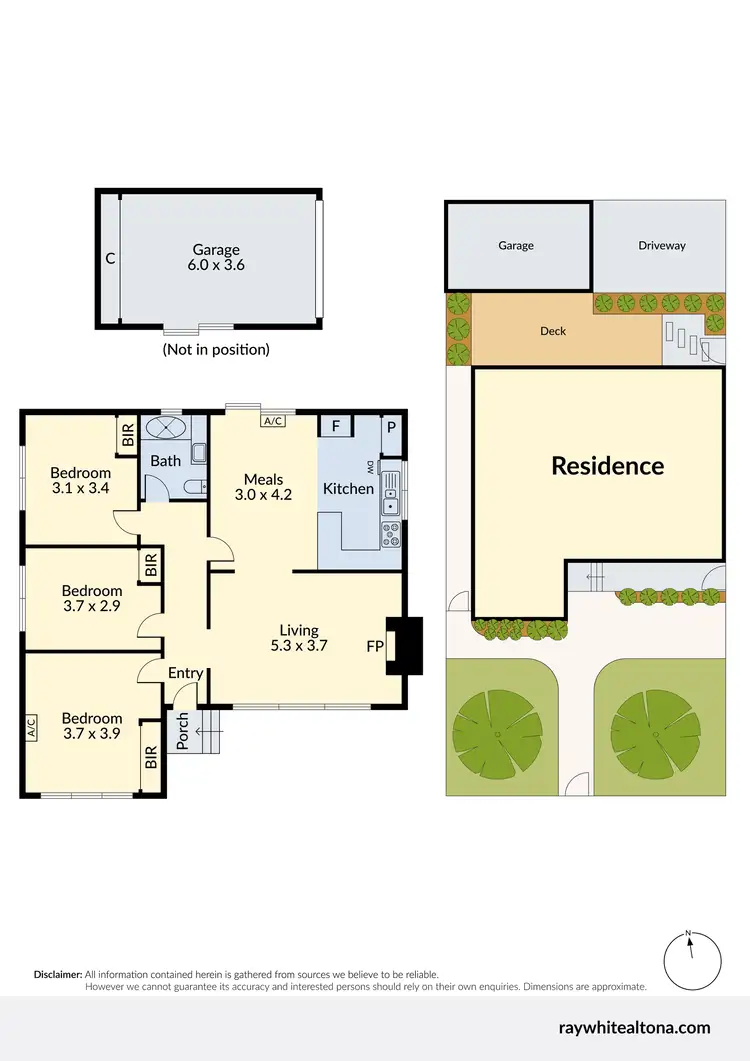 Floorplan of Homely house listing, 1/22 Almond Avenue, Brooklyn VIC 3012