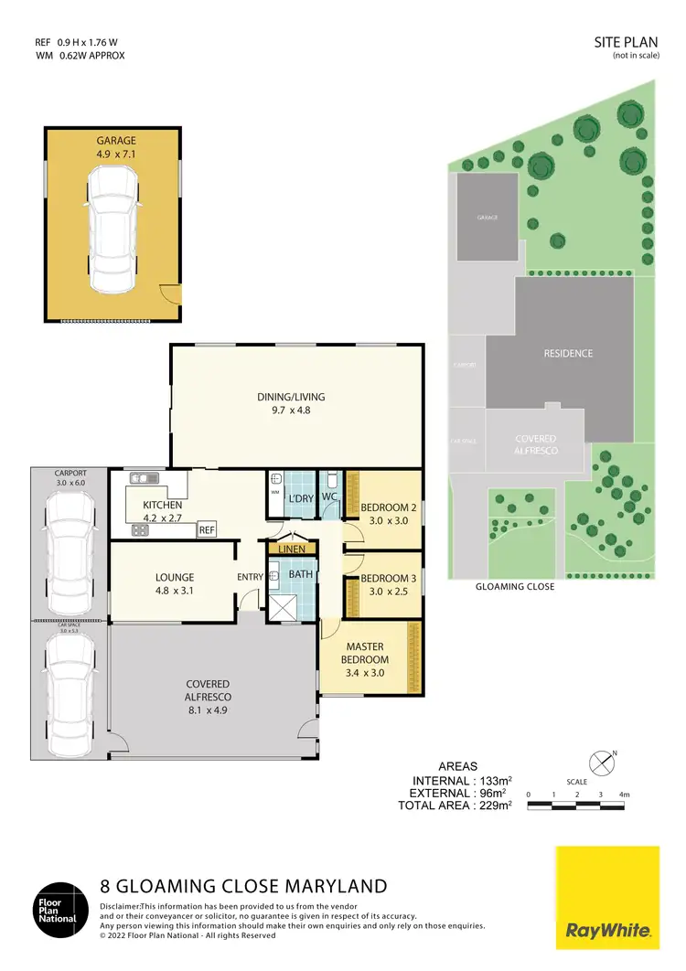 Floorplan of Homely house listing, 8 Gloaming Close, Maryland NSW 2287