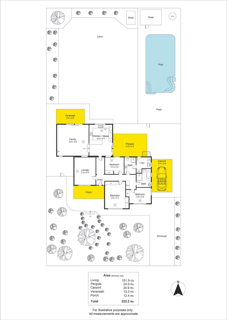 Floorplan of Homely house listing, 25 Tennyson Avenue, Tranmere SA 5073