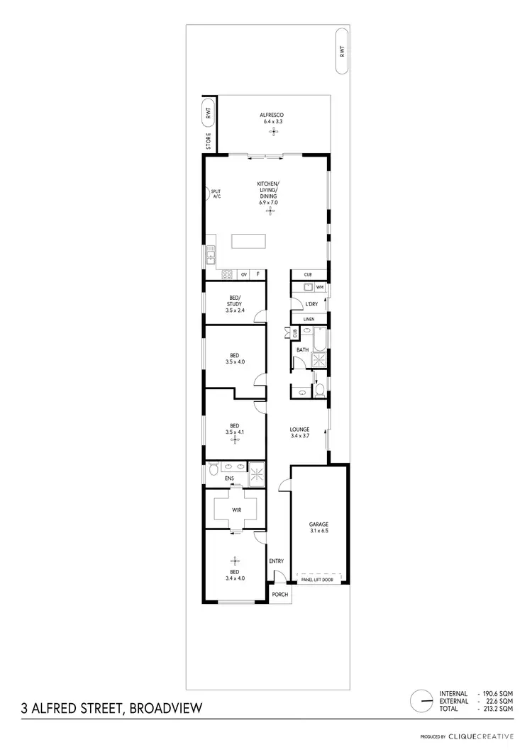 Floorplan of Homely house listing, 3 Alfred Street, Broadview SA 5083