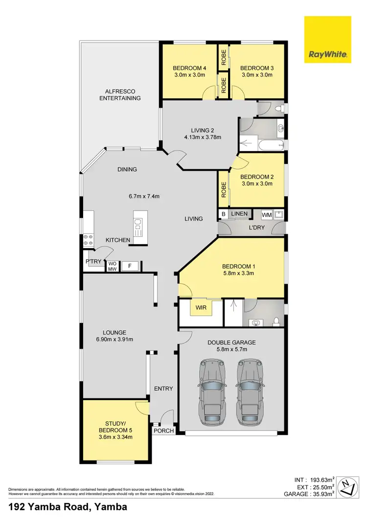 Floorplan of Homely house listing, 192 Yamba Road, Yamba NSW 2464
