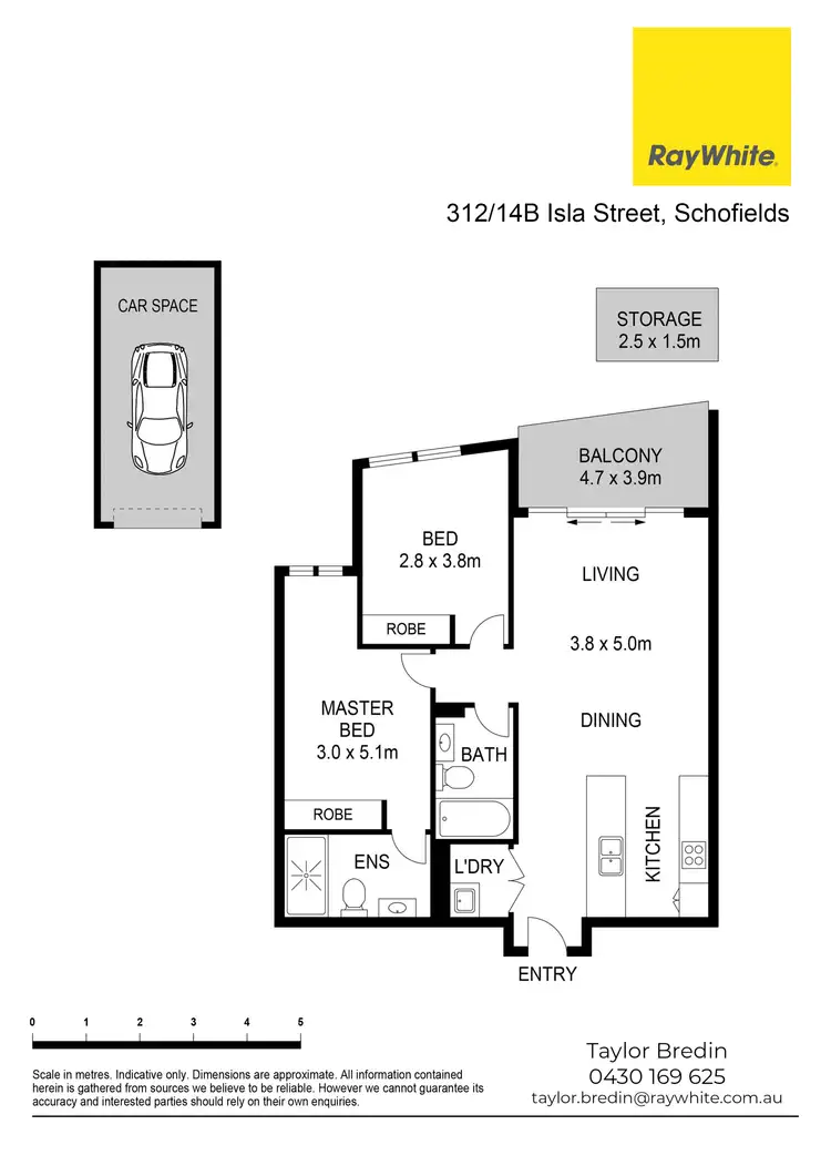 Floorplan of Homely apartment listing, 312/14B Isla Street, Schofields NSW 2762
