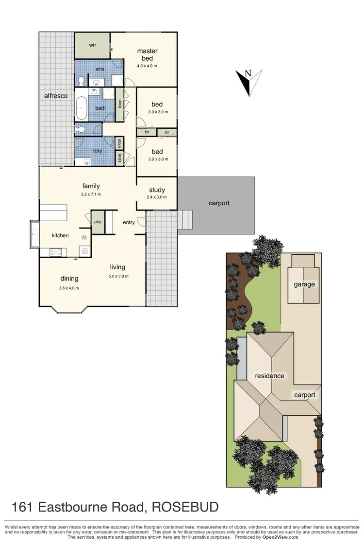 Floorplan of Homely house listing, 161 Eastbourne Road, Rosebud VIC 3939