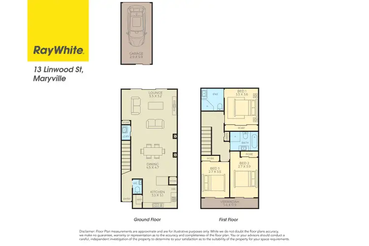 Floorplan of Homely townhouse listing, 13 Linwood Street, Maryville NSW 2293