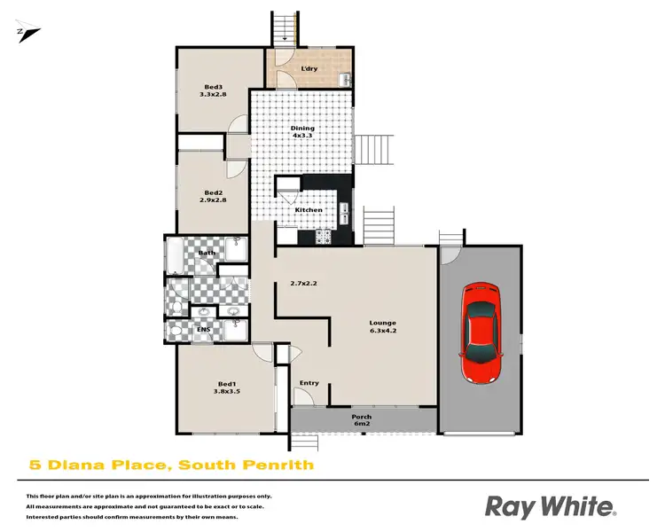 Floorplan of Homely house listing, 5 Diana Place, South Penrith NSW 2750