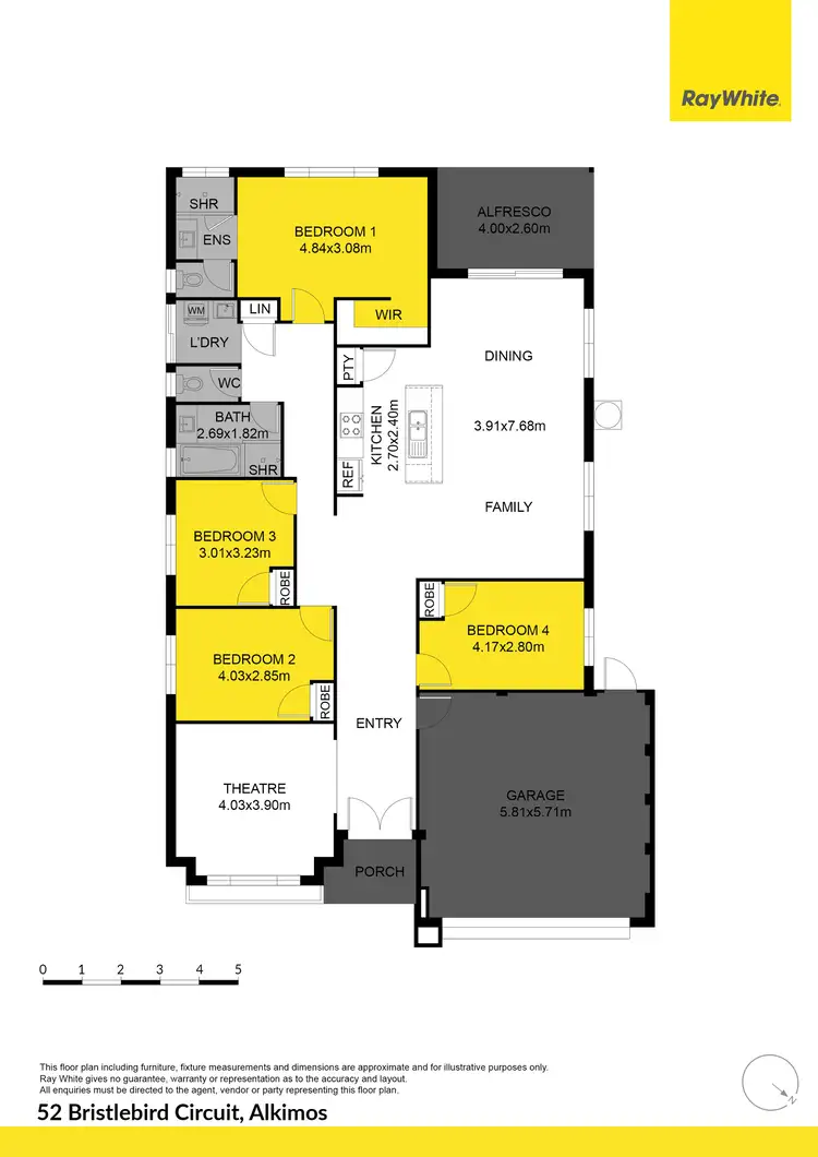 Floorplan of Homely house listing, 52 Bristlebird Circuit, Alkimos WA 6038