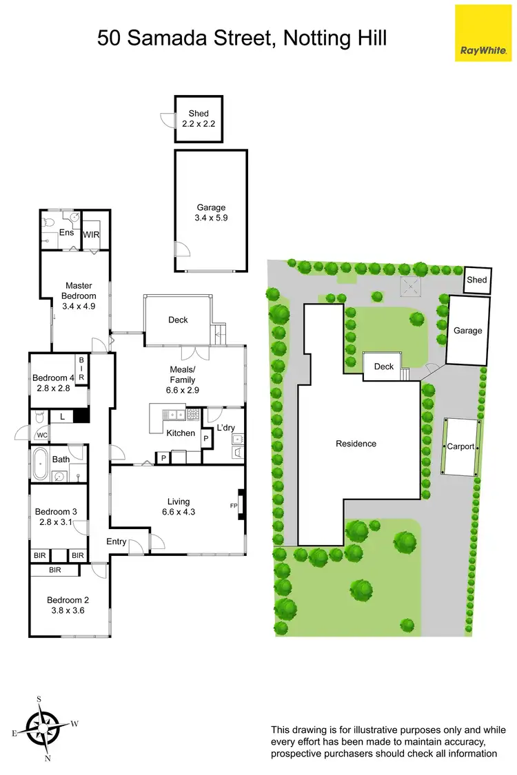 Floorplan of Homely house listing, 50 Samada Street, Notting Hill VIC 3168