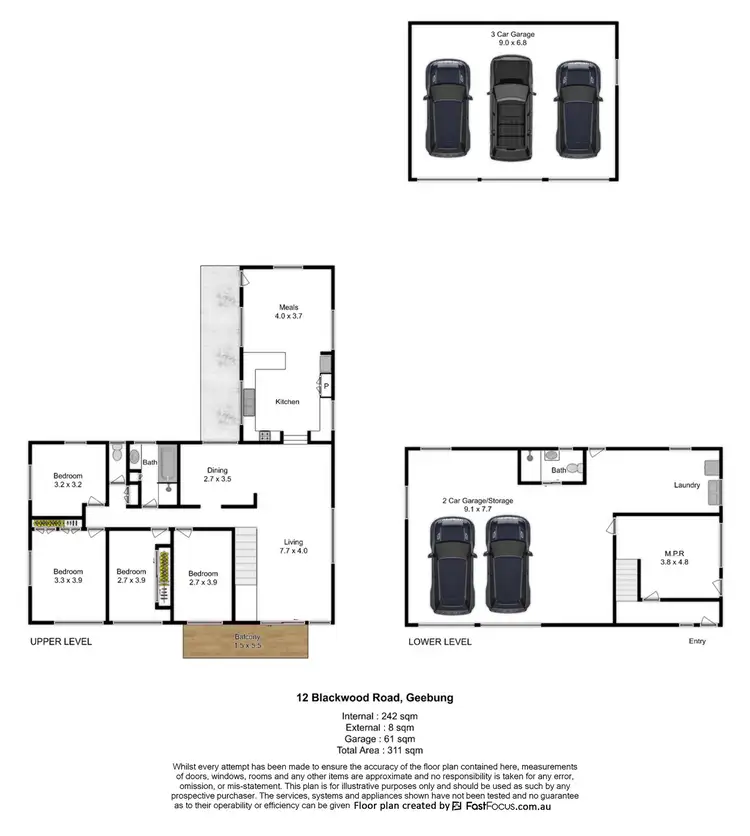 Floorplan of Homely house listing, 12 Blackwood Road, Geebung QLD 4034
