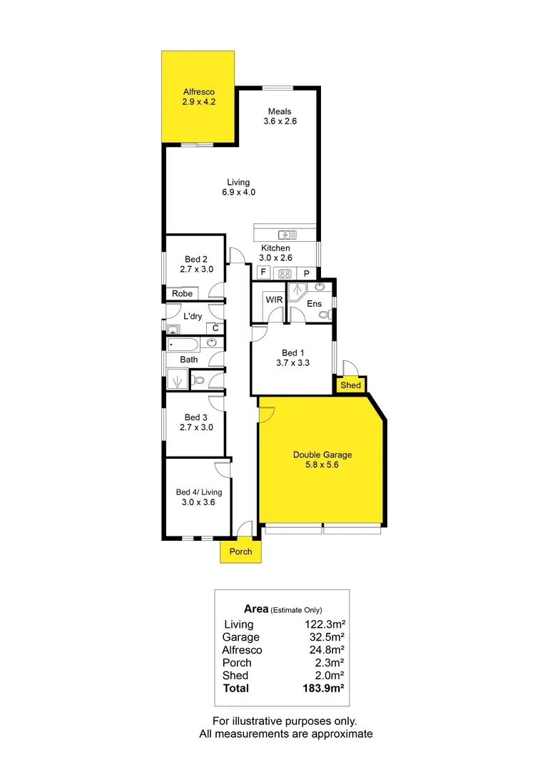 Floorplan of Homely house listing, 2C Grainger Road, Somerton Park SA 5044
