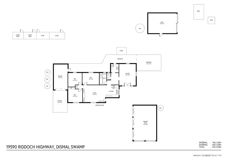 Floorplan of Homely house listing, 19590 Riddoch Highway, Dismal Swamp SA 5291