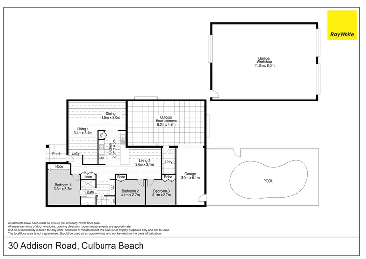 Floorplan of Homely house listing, 30 Addison Road, Culburra Beach NSW 2540