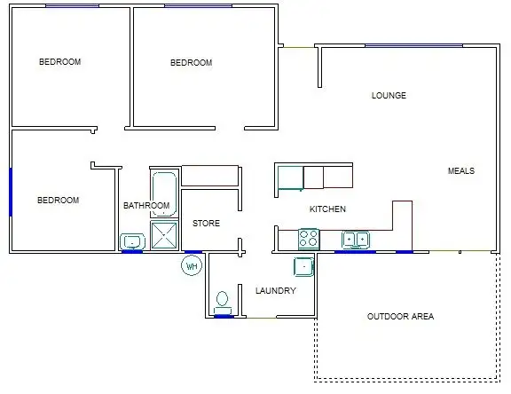 Floorplan of Homely house listing, 17 Bertha Street, Bordertown SA 5268