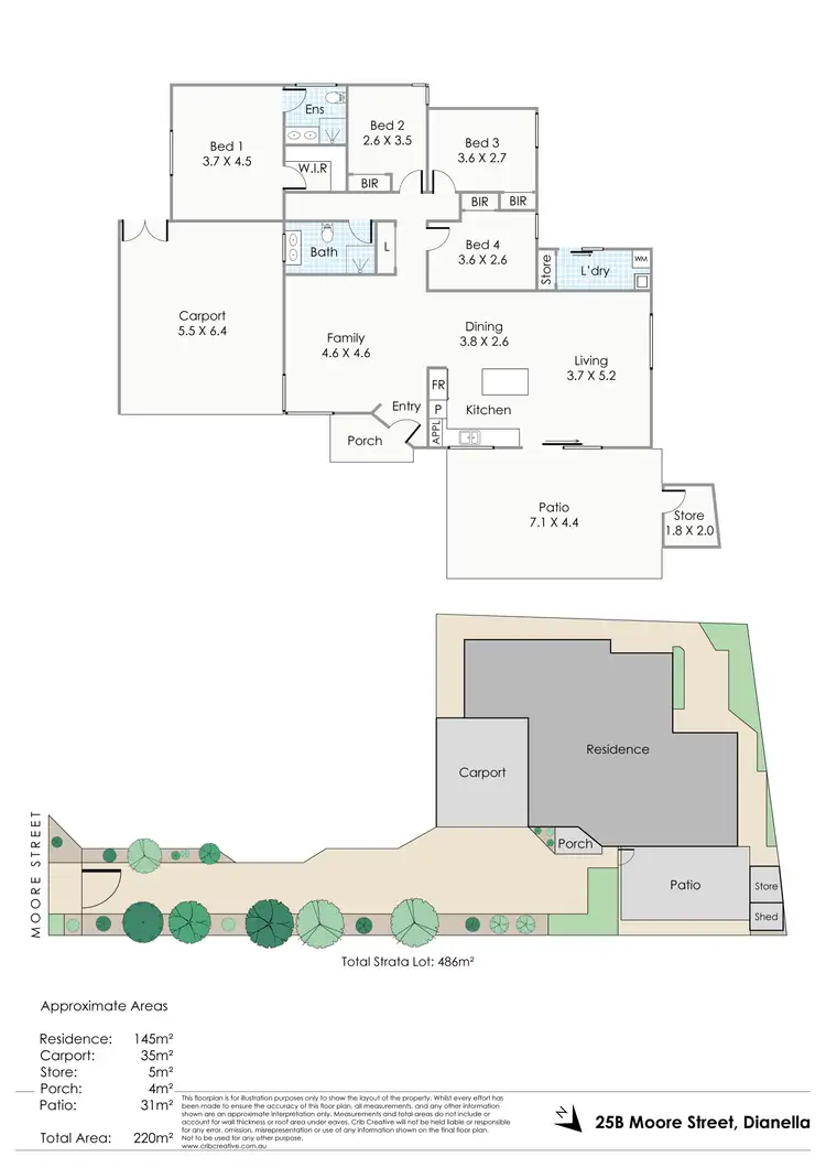 Floorplan of Homely house listing, 25B Moore Street, Dianella WA 6059