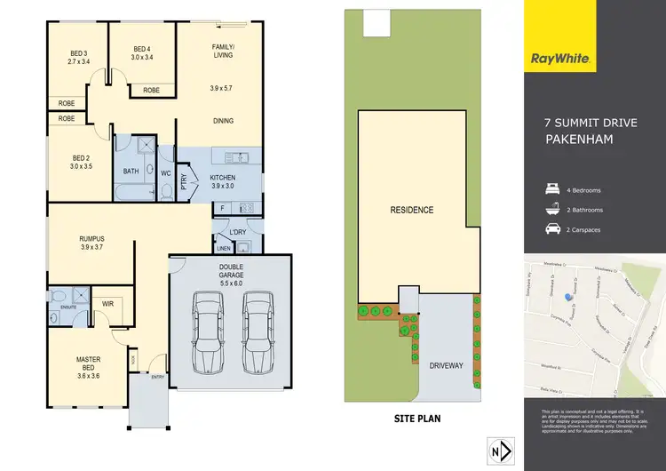 Floorplan of Homely house listing, 7 Summit Drive, Pakenham VIC 3810