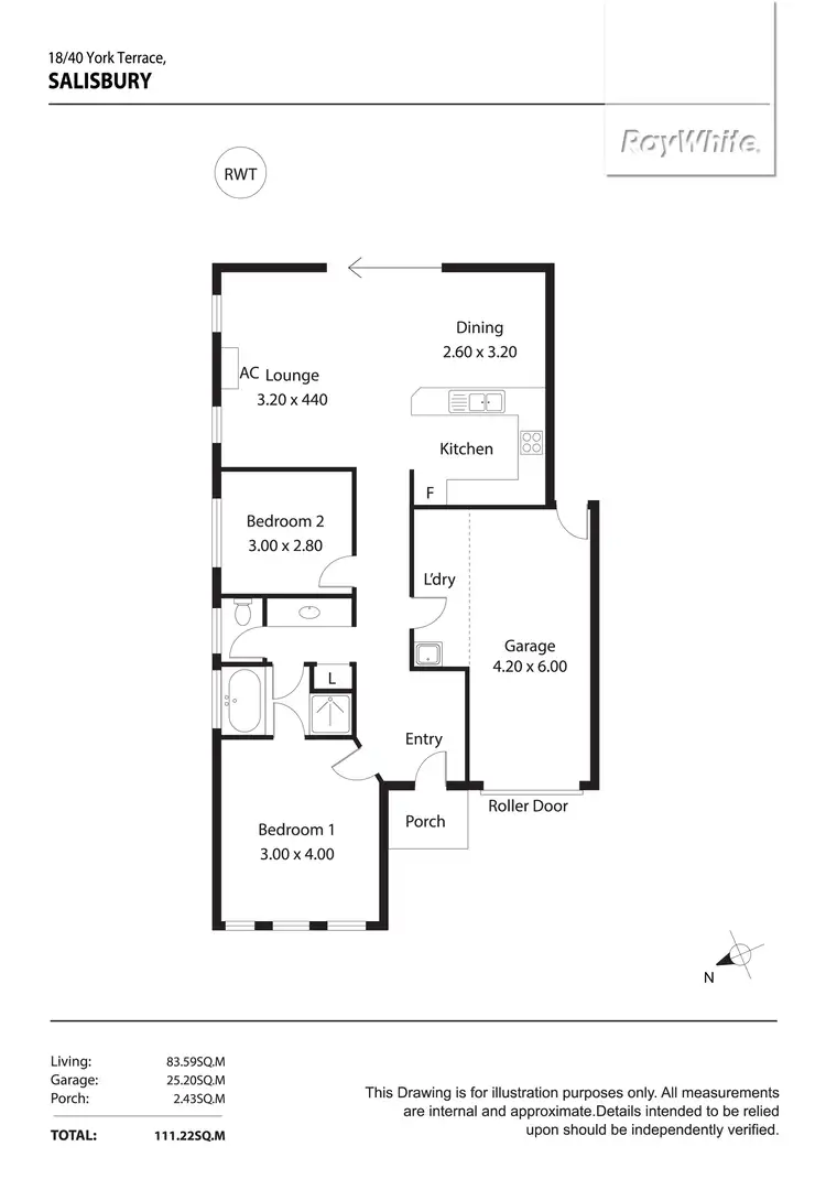 Floorplan of Homely house listing, 18/40 York Terrace, Salisbury SA 5108