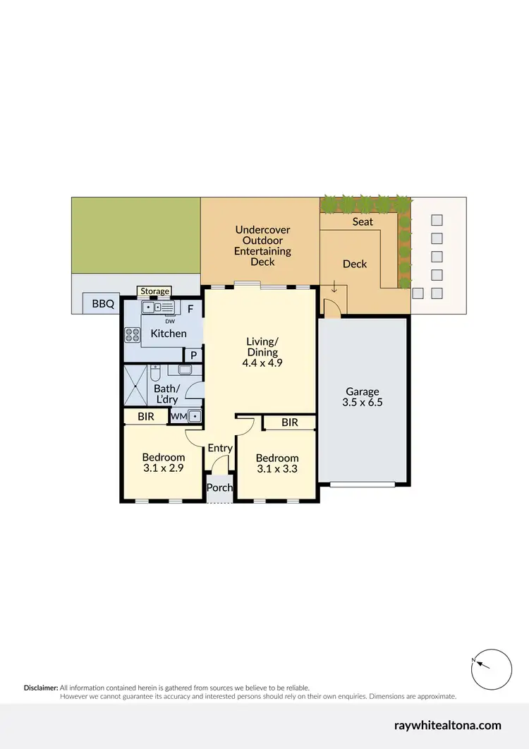 Floorplan of Homely unit listing, 3/579-581 Geelong Road, Brooklyn VIC 3012