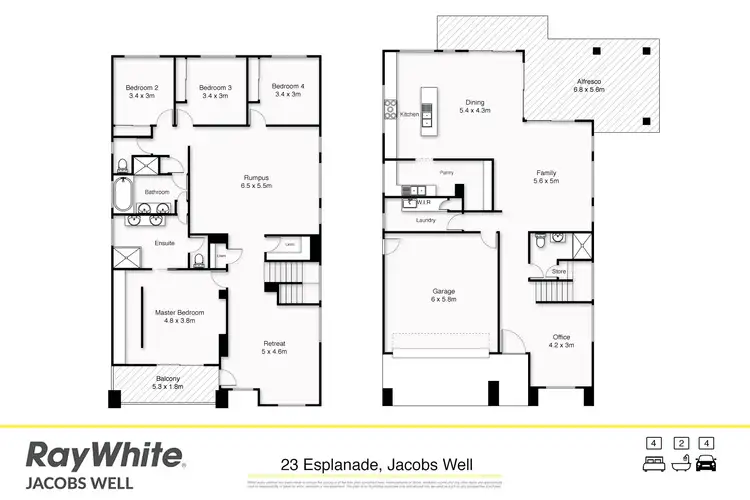 Floorplan of Homely house listing, 23 Esplanade, Jacobs Well QLD 4208