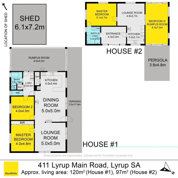 Floorplan of Homely house listing, 411 Lyrup Main Road, Lyrup SA 5343