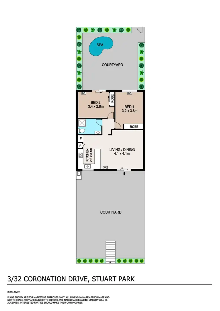 Floorplan of Homely unit listing, 3/32 Coronation Drive, Stuart Park NT 820