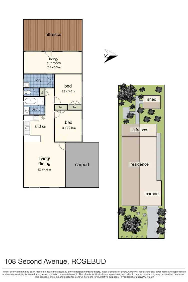 Floorplan of Homely house listing, 108 Second Avenue, Rosebud VIC 3939