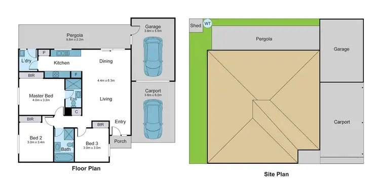 Floorplan of Homely unit listing, 22A Sheoak Street, Doveton VIC 3177