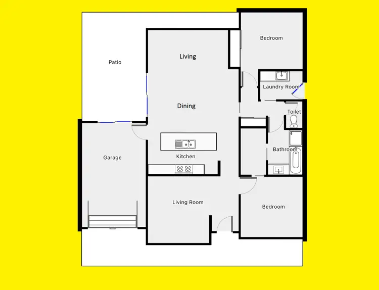 Floorplan of Homely townhouse listing, 216 Ninth Street, Mildura VIC 3500