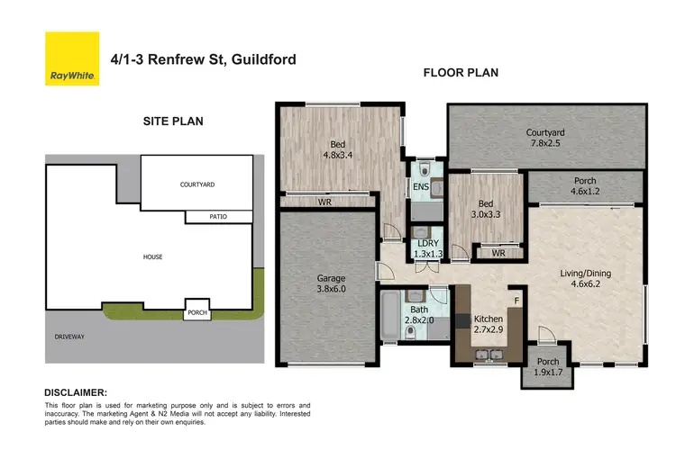 Floorplan of Homely villa listing, 4/1-3 Renfrew Street, Guildford NSW 2161