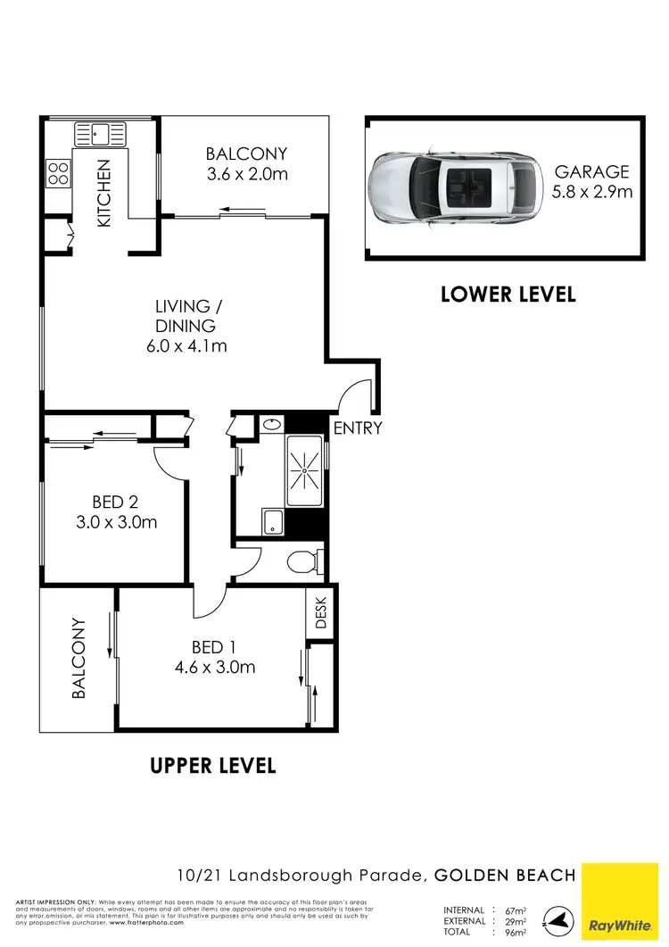 Floorplan of Homely unit listing, Unit 10/21 Landsborough Parade, Golden Beach QLD 4551