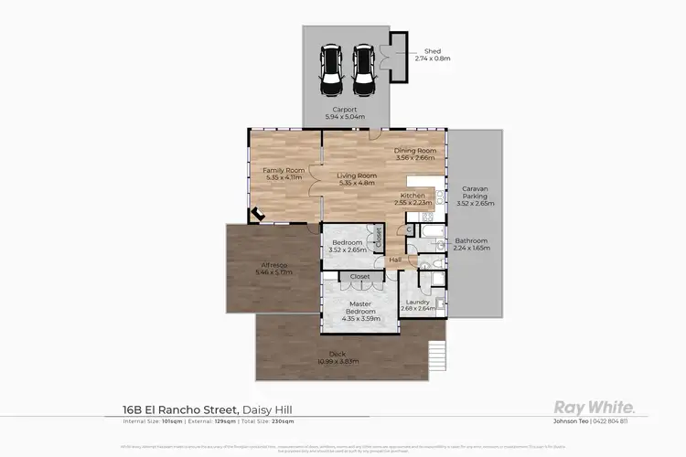 Floorplan of Homely house listing, 16B El Rancho Street, Daisy Hill QLD 4127